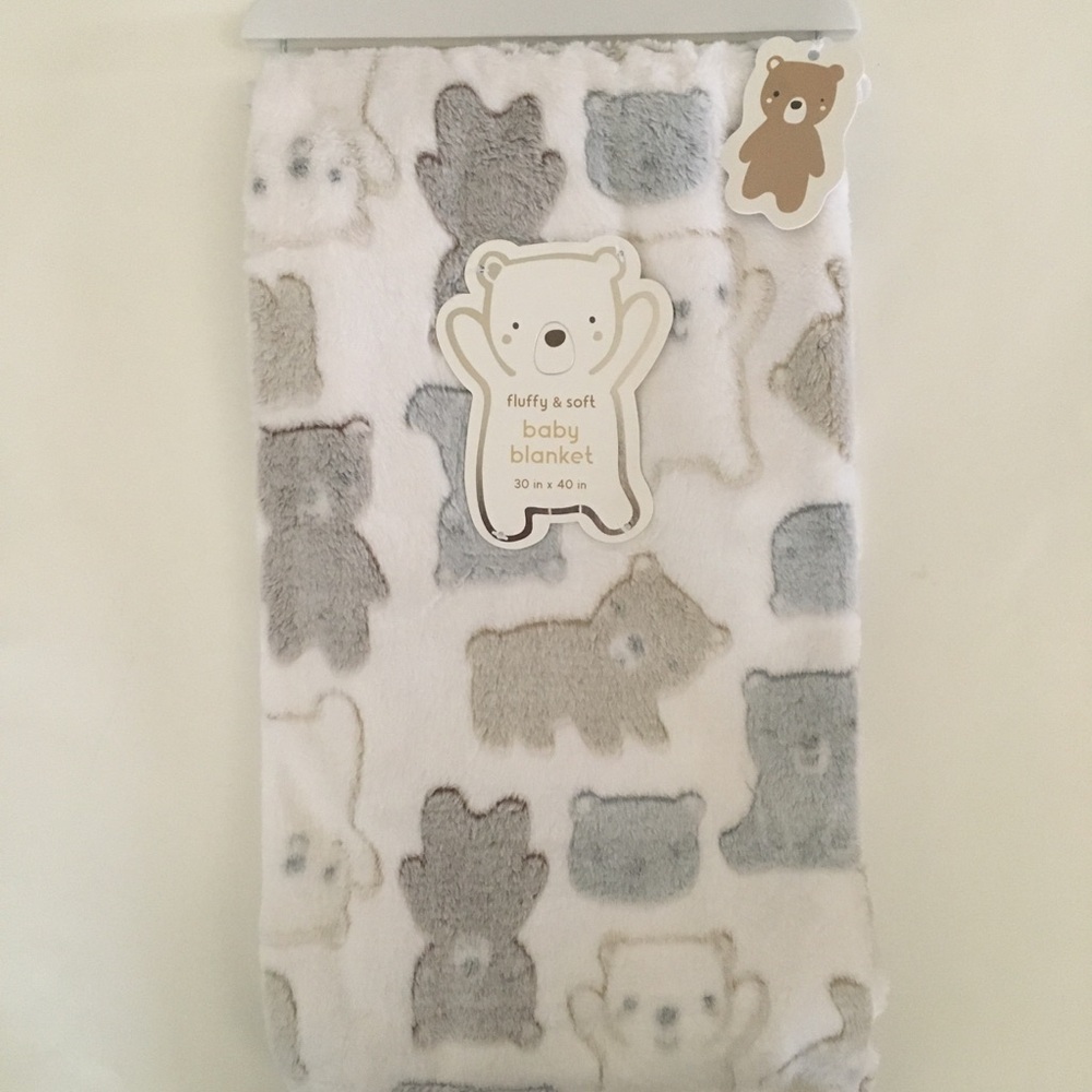 Baby Blanket with Bear Design NEW | Fluffy and Soft